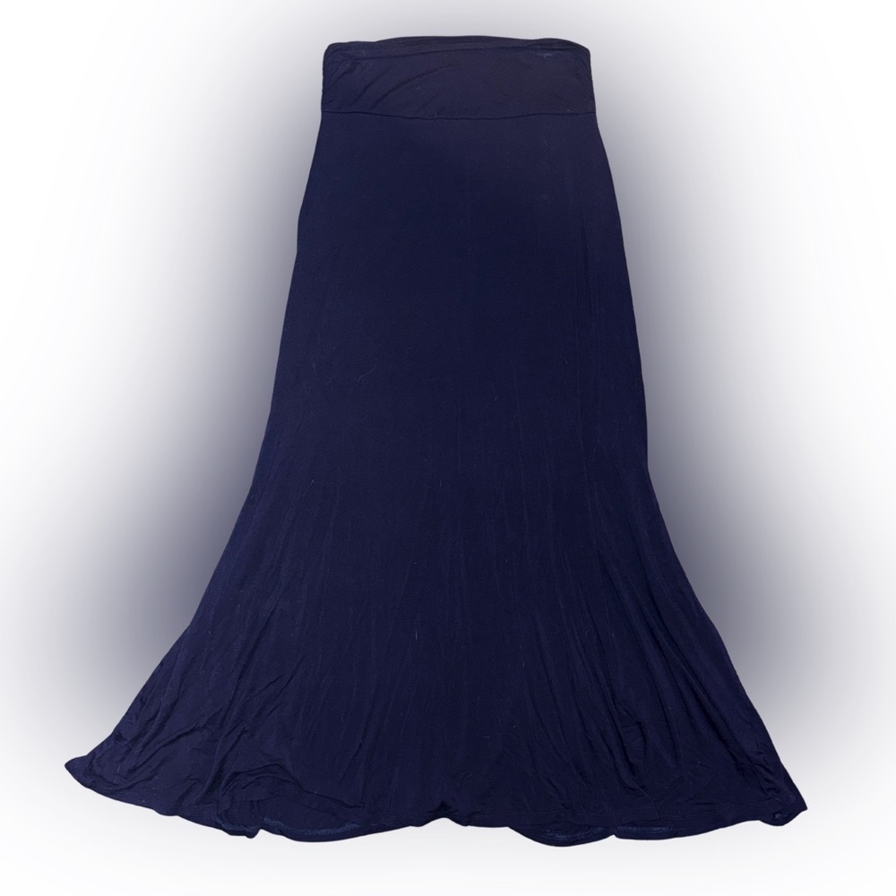 Market & Spruce Navy Knit Maxi Skirt - Picture 8 of 8